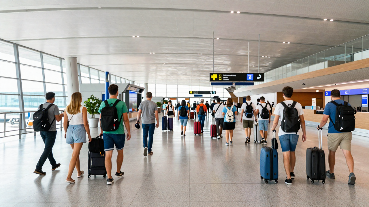 여름 휴가 공항