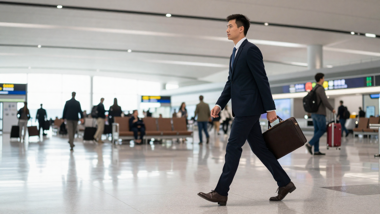 이재용 최태원 회장 이미지 연상 비즈니스 출장 공항