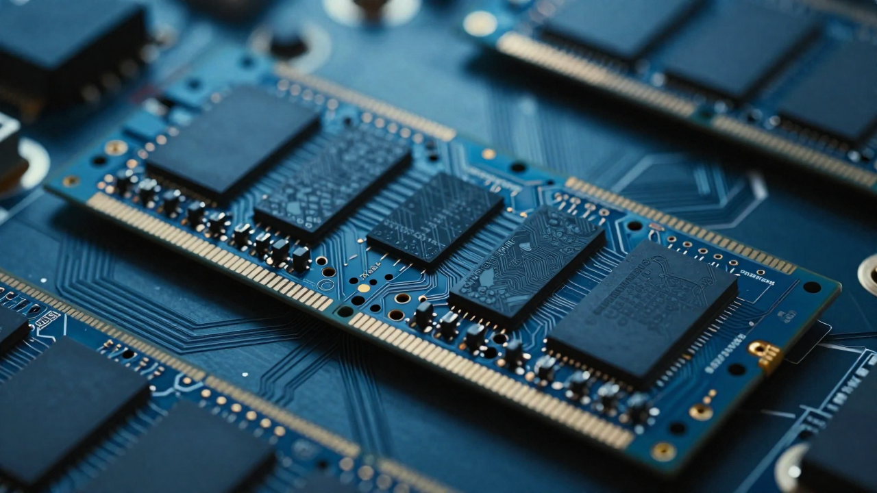 반도체 메모리 칩 이미지