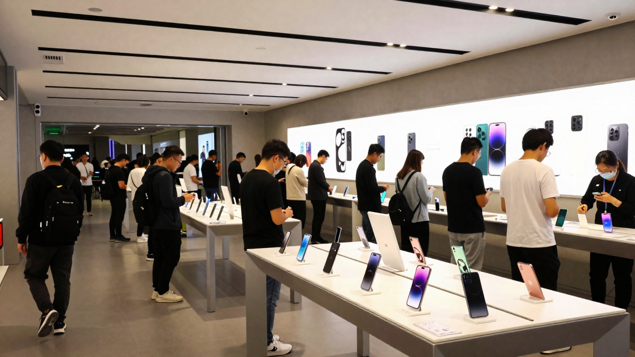 아이폰18 프로맥스, 진짜 300만원 시대 오나요? 부품 원가만 45만원 '껑충' 스마트폰 매장 이미지