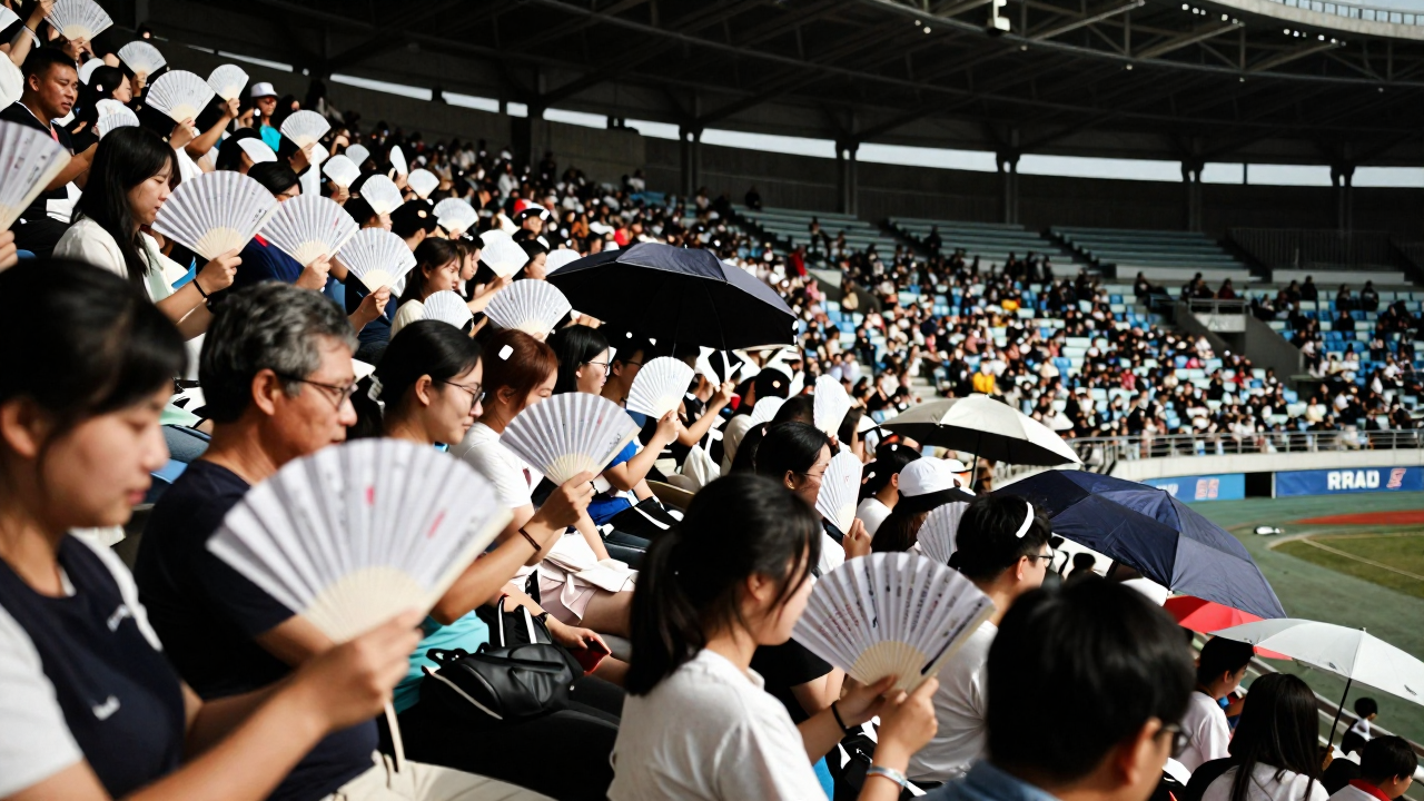 관중도 쓰러졌다…폭염 속 K리그, 결국 킥오프 시간 바꿨다 폭염 속 축구 경기장 관중석