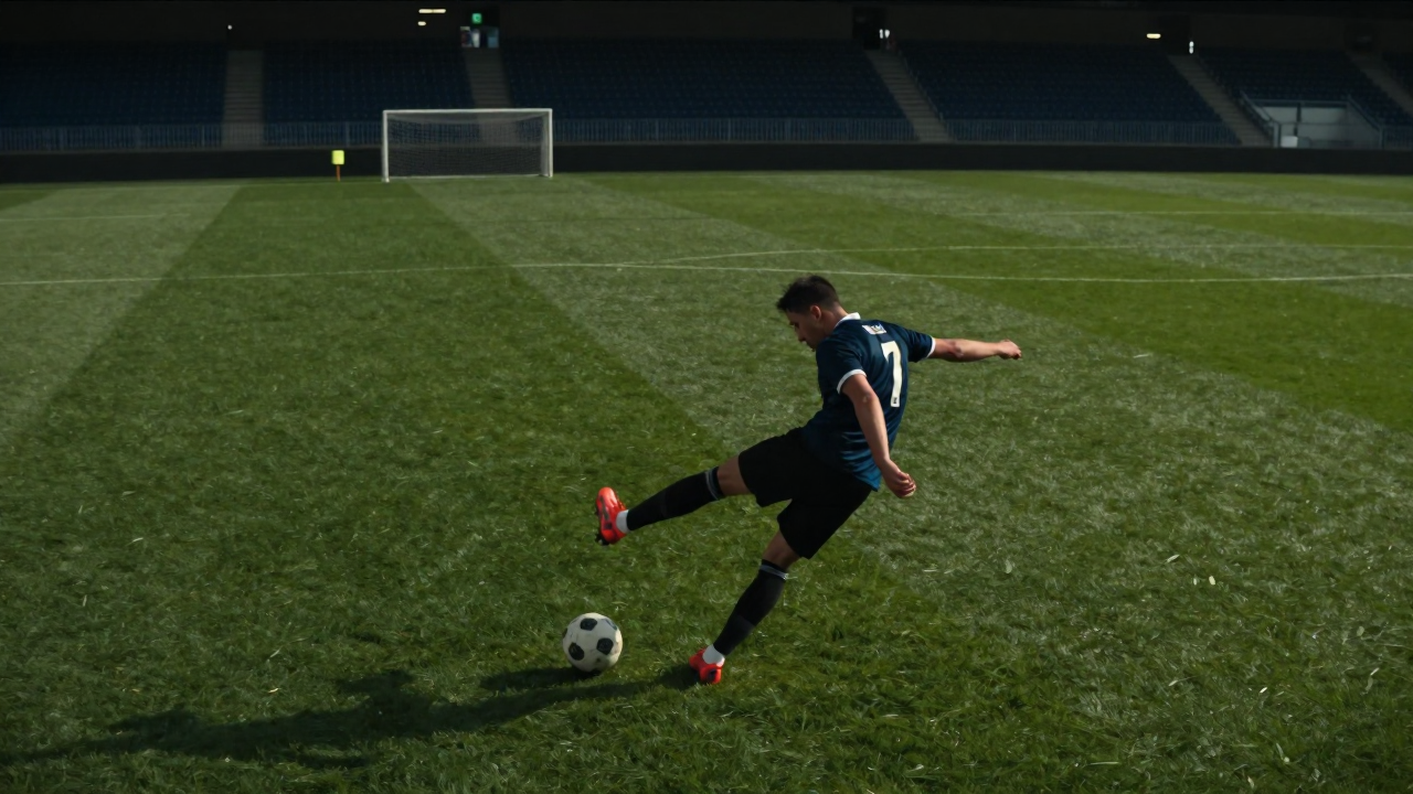 페널티킥을 준비하는 선수