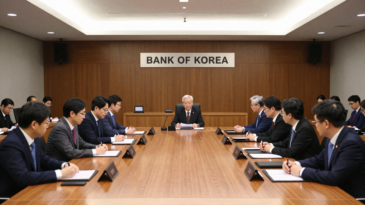 한국은행 금융통화위원회 회의 장면