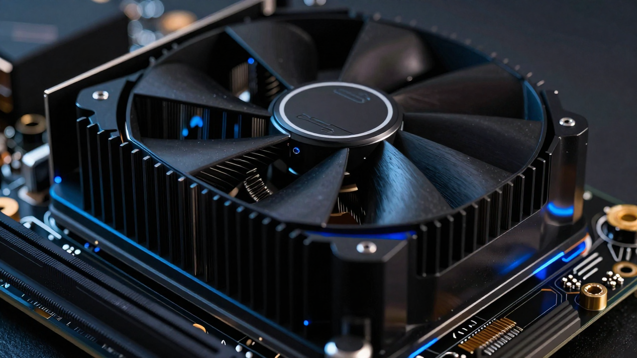 GPU 냉각팬 클로즈업
