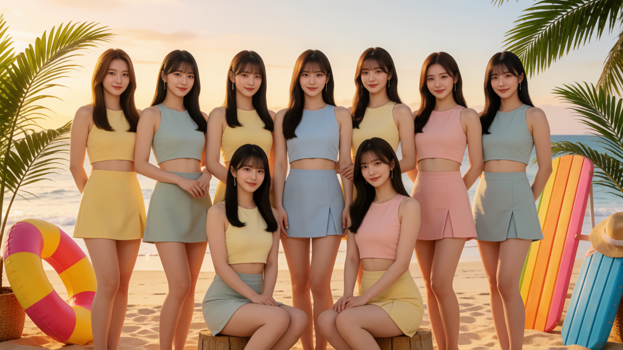 키스오브라이프, 오늘 저녁 'SWEAT'로 컴백…서머퀸 타이틀 지킨다 여름 콘셉트로 무대에 선 걸그룹